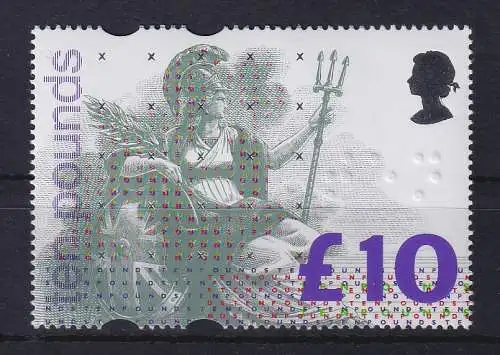 Großbritannien 1993 Freimarke Britannia 10 ₤ Mi.-Nr. 1445 postfrisch **