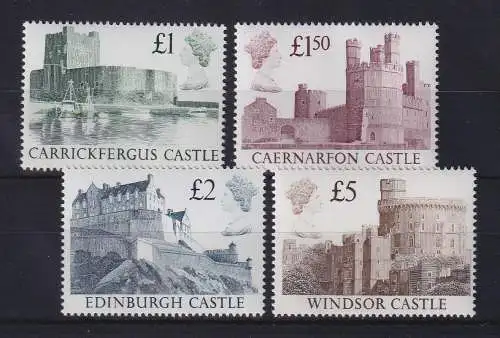 Großbritannien 1988 Freimarken Burgen Mi.-Nr. 1174-1177 postfrisch **