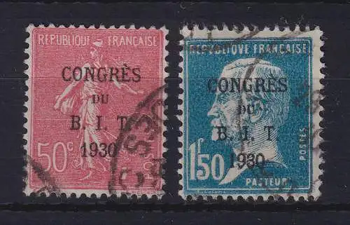 Frankreich 1930 Arbeitsamtskongress Mi.-Nr. 249-250 gestempelt