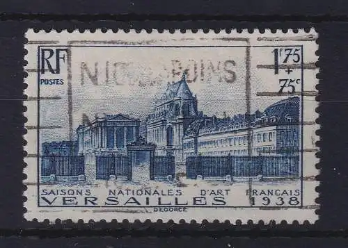 Frankreich 1938 Kongress für Kunstgeschichte Versailles Mi.-Nr. 422 gestempelt