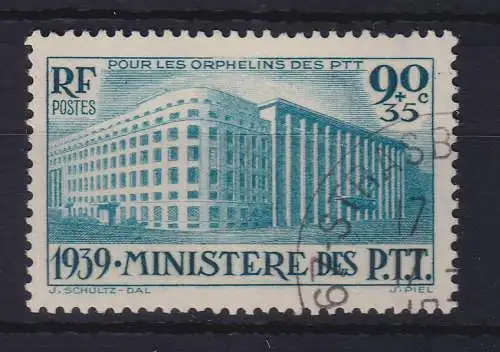 Frankreich 1939 Für Postwaisen / Postministerium Mi.-Nr. 442 gestempelt