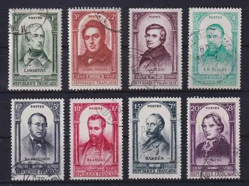 Frankreich 1948 Revolutuionsgedenken Mi.-Nr. 813-820 gestempelt