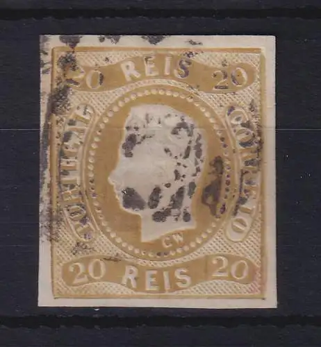 Portugal 1866 König Luis I. 20 Reis Mi.-Nr. 19 gestempelt