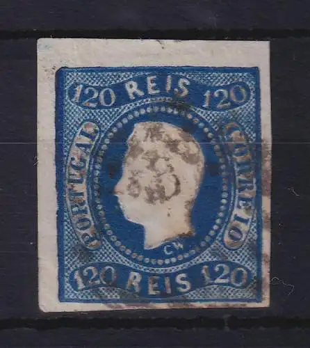 Portugal 1866 König Luis I. 120 Reis  Mi.-Nr. 24  gestempelt