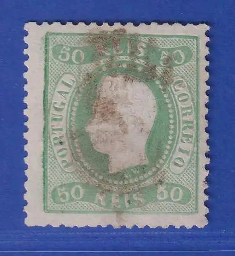 Portugal 1868 König Luis I. 50 Reis Mi.-Nr. 29 gestempelt