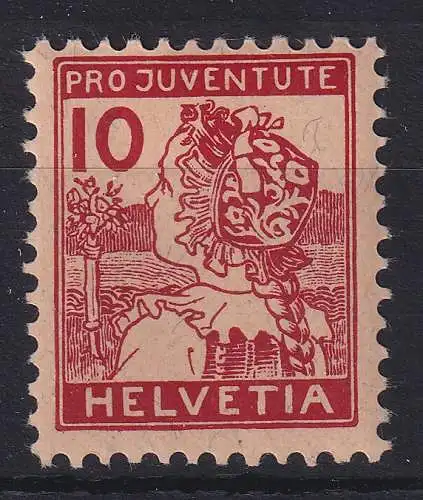 Schweiz 1915 Pro Juventute Trachten Mi.-Nr. 129  ungebraucht *