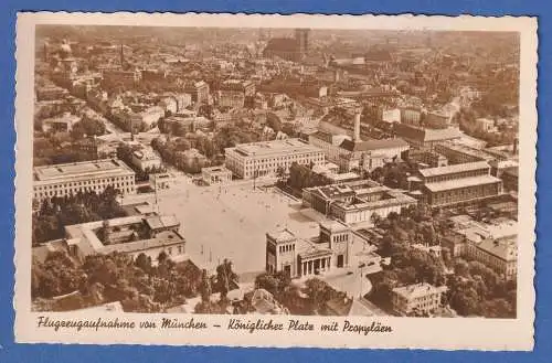 Bayern München alte AK Königsplatz Luftbildaufnahme ungelaufen (um 1935-40)