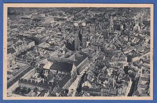 Bayern München alte AK Altstadt Luftaufnahme Luft Hansa AG ungelaufen (um 1935)