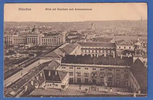 Bayern München alte AK Residenz und Armeemuseum ungelaufen 