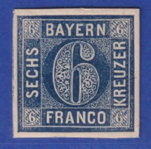 Bayern 9 Kreuzer ockerbraun Mi.-Nr. 11 einwandfrei postfrisch **