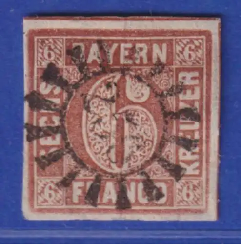 Altdeutschland Bayern Mi.-Nr. 4 II mit zentrischem GMR 256