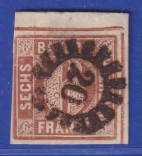 Altdeutschland Bayern Mi.-Nr. 4 II Bogenecke OR mit GMR 20 verm. Bamberg