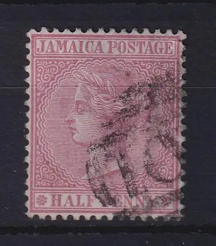 Jamaika 1870 Queen Victoria 1/2 Penny Mi.-Nr. 7 gestempelt