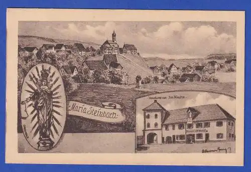 Bayern alte AK Maria Steinbach (Legau, Unterallgäu), ungelaufen 