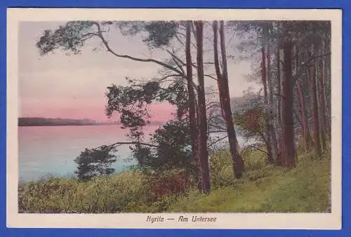Alte AK Kyritz Ansicht am Untersee, ungelaufen 