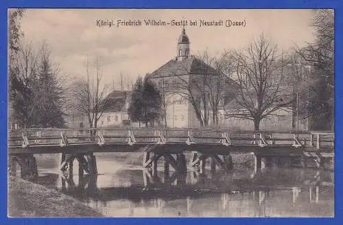 Alte AK Neustadt (Dosse) Gestüt, gelaufen 1911