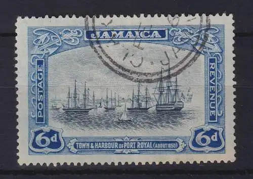 Jamaika 1922 Port Royal 6 Pence Mi.-Nr. 100 gestempelt