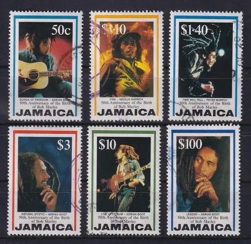 Jamaika 1995 Bob Marley Mi.-Nr. 861-865 gestempelt