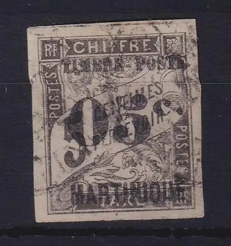 Martinique 1891 Freimarke mit Wertaufdruck Mi.-Nr. 18 gestempelt