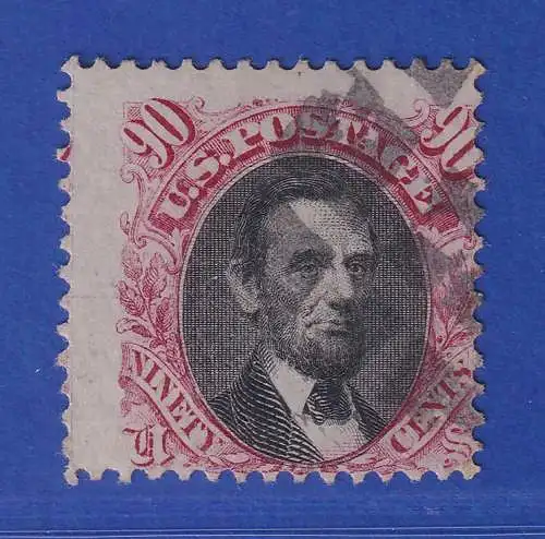 USA 1869 Abraham Lincoln 90 Cents  Mi.-Nr. 35 gestempelt