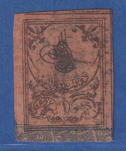 Türkei 1863 Portomarke Tugra Abdul Aziz 5Ghr. , Mi.-Nr. 2b gestempelt / used