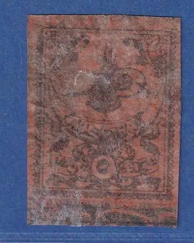 Türkei 1863 Portomarke Tugra Abdul Aziz 5Ghr. Mi.-Nr. 4b gestempelt / used