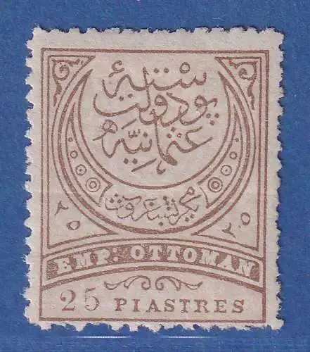 Türkei 1901 Freimarke Großer Halbmond 25 Pia Mi.-Nr. 54 ungebraucht * MLH