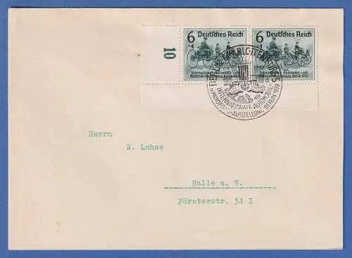Dt. Reich Oldtimer Mi-Nr. 686 Eckrandpaar UL auf Brief mit So.-O BERLIN 1939