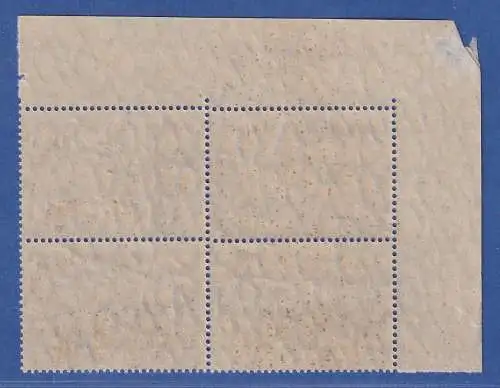 Deutsches Reich 3 Mark Mi.-Nr. 96IIBb Eckrandviererblock OL **