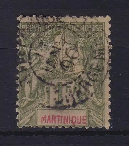 Martinique  Freimarke 1 F. Mi.-Nr. 38 gestempelt