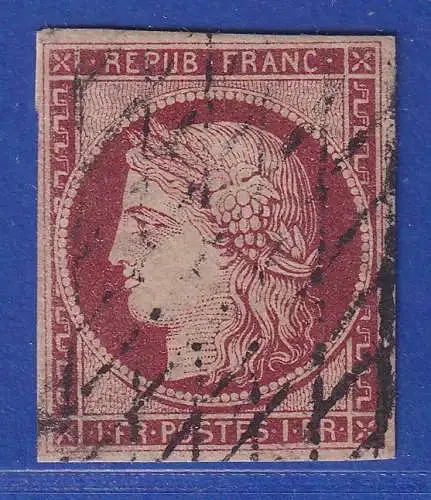 Frankreich 1849 REPUB FRANC. Ceres 1Fr. Mi.-Nr. 7a gestempelt