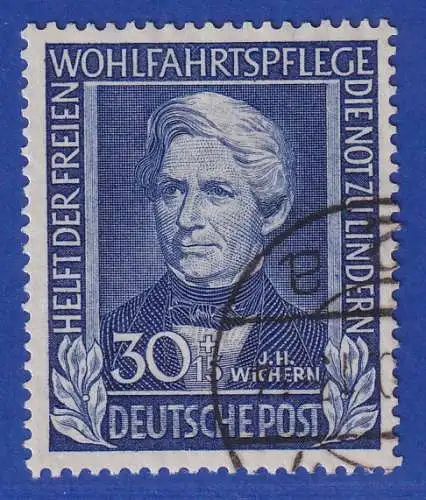 Bundesrepublik Wohlfahrt 1949 J.H. Wichern  Mi.-Nr. 120 O  tiefst gepr. Schlegel