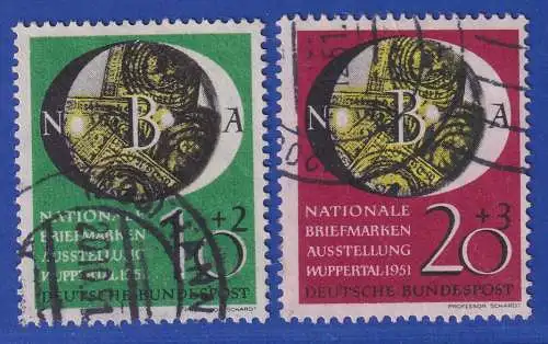 Bundesrepublik 1951 Briefmarkenausstellung Mi.-Nr.141-142 O gpr. SCHLEGEL BPP