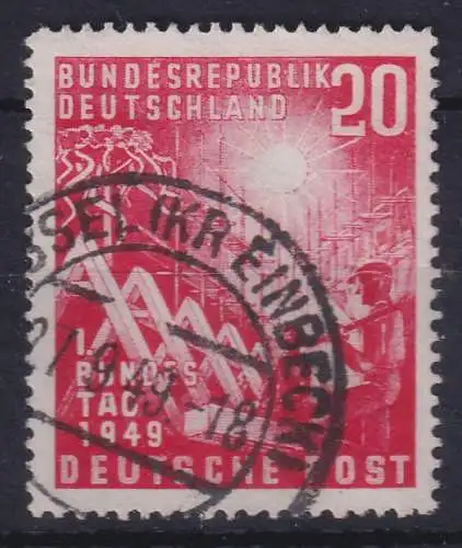Bundesrepublik 1949 Bundestag Mi.-Nr. 112 gestempelt gpr. SCHLEGEL 