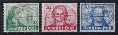 Berlin 1949 Goethesatz Mi-Nr. 61-63 komplett schön gestempelt 