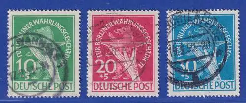 Berlin 1949 Währungsgeschädigte Mi.-Nr. 68-70 Satz gestempelt, gepr. Schlegel