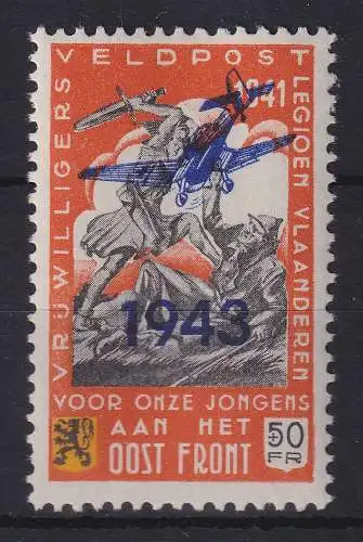 Dt. Besetzung 2.WK Belgien Fläm. Legion Ostfront Mi.-Nr. VII Einzelwert **