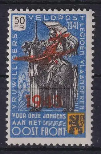 Dt. Besetzung 2.WK Belgien Fläm. Legion Ostfront Mi.-Nr. VIII Einzelwert *