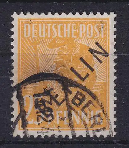 Berlin Schwarzaufdruck 25 Pfg Mi.-Nr. 8 echt gestempelt, geprüft Schlegel BPP