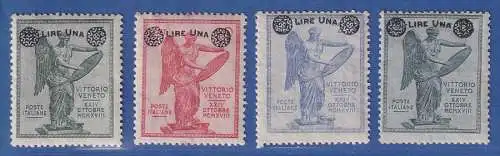Italien 1924 6 Jahre Sieg in Venetien, Mi.-Nr. 201-204A kpl. Satz sauber *