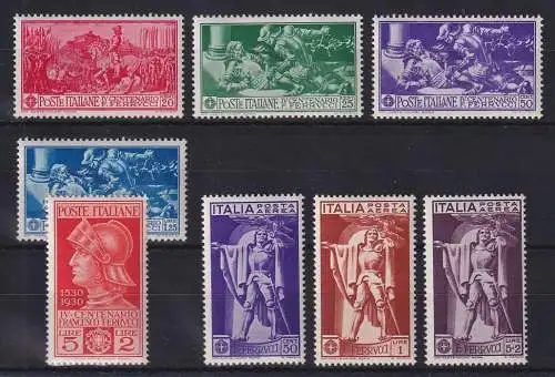 Italien 1930 Francesco Ferruci Mi.-Nr. 337-344 ungebraucht *