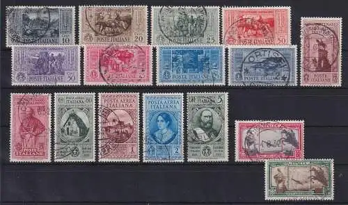 Italien 1932 G. Garibaldi Mi.-Nr. 391-407 Satz komplett gestempelt