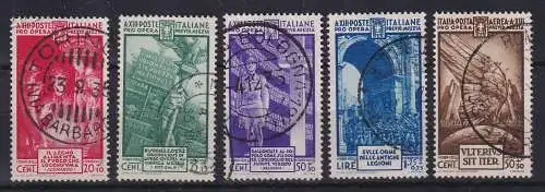 Italien 1935 Für die Nationalmiliz Mi.-Nr. 523-27  Satz kpl. gestempelt