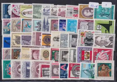 Österreich 70er-80er Jahre Lot 50 verschiedene Sondermarken postfrisch **