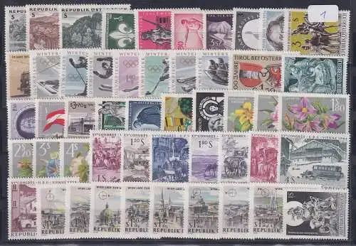 Österreich 60er Jahre Lot 50 verschiedene Sondermarken  **