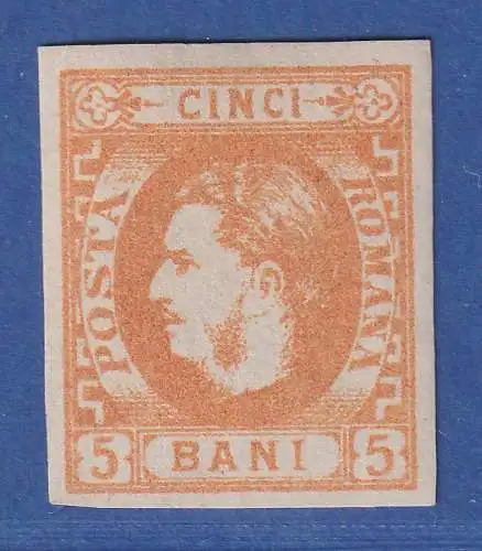 Rumänien 1869 Fürst Karl I. 5 Bani Mi-Nr. 21 ungebraucht (*)