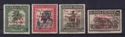 Ruanda-Urundi 1944-45  Mi.-Nr. 101-04 Satz kpl. postfrisch **