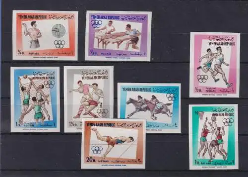 Jemen Nordjemen 1964 Sport Mi.-Nr. 336-43 B ** 