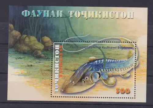 Tadschikistan Ur-Fisch Mi.-Nr. Block 20 postfrisch ** / MNH 