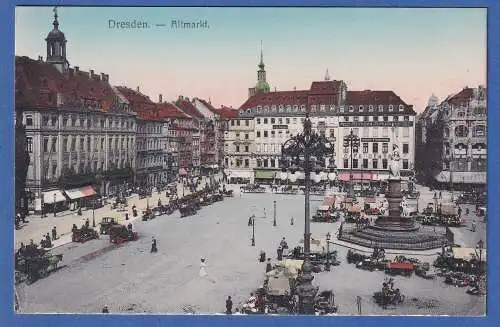Alte AK Dresden Altmarkt ungelaufen um 1910 ?